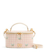 Valentino Garavani Pink Mini Leather Vanity Case Top-Handle Bag