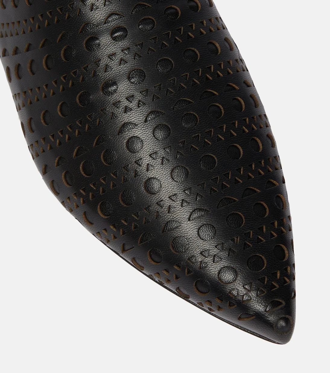 Alaïa - Convertible leather flats