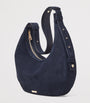 Suede Hudson Crescent Cross-Body Bag