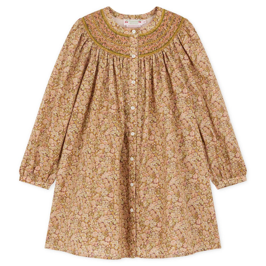 Pink Cotton Jadwiga Dress (4-8 Years)