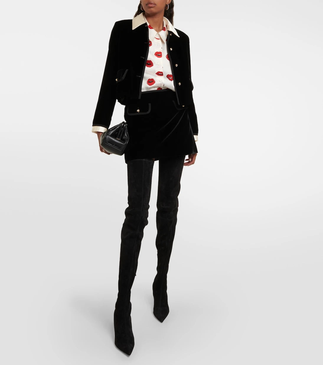 Christian Louboutin - Kate Botta 85 suede over-the-knee boots