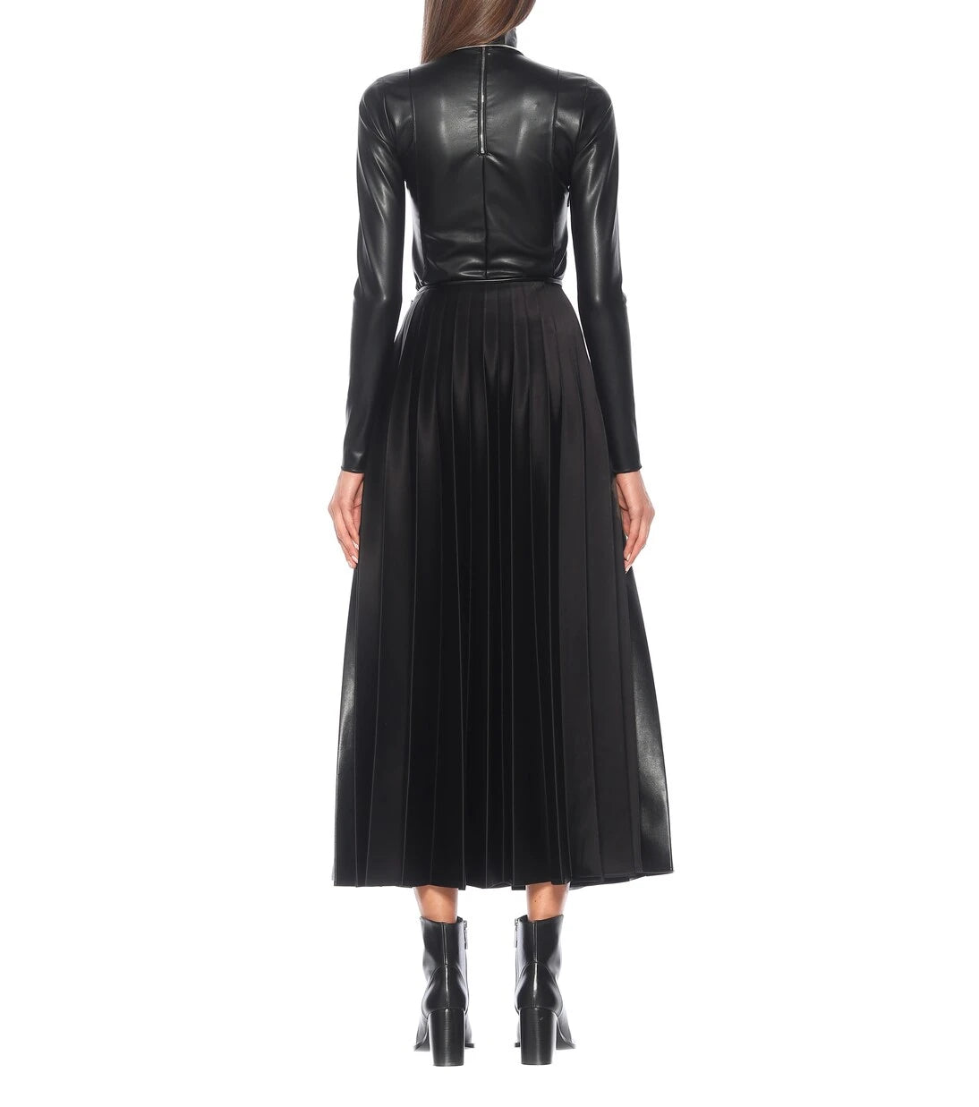 Peter Do - High-rise faux leather skirt
