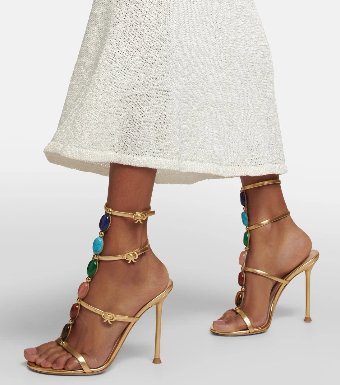 Gianvito Rossi - Shanti embellished leather sandals