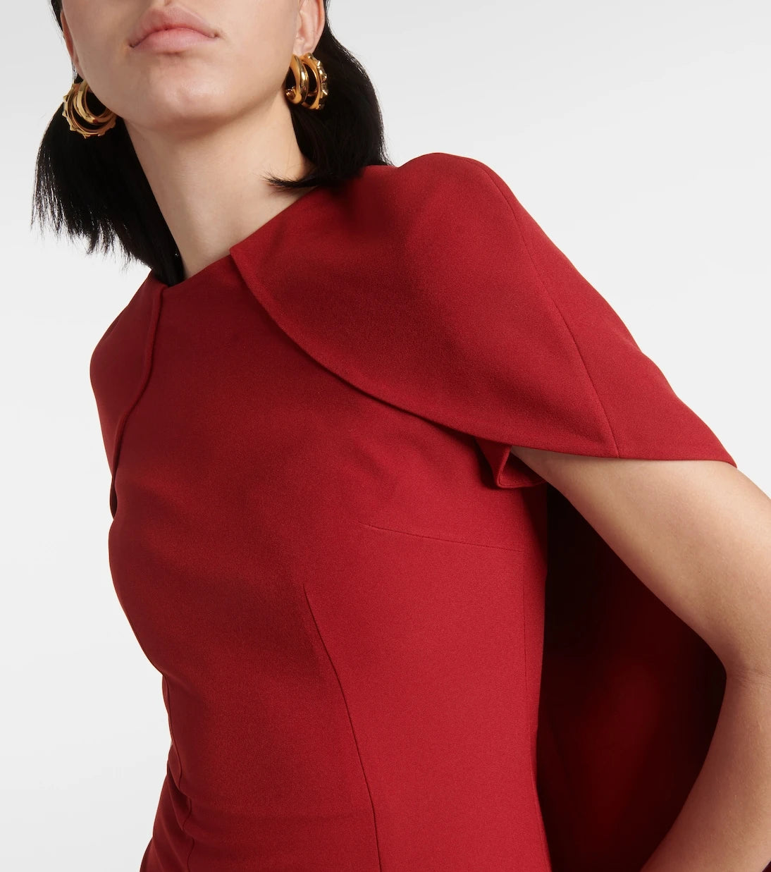 Safiyaa - Ginkgo caped gown