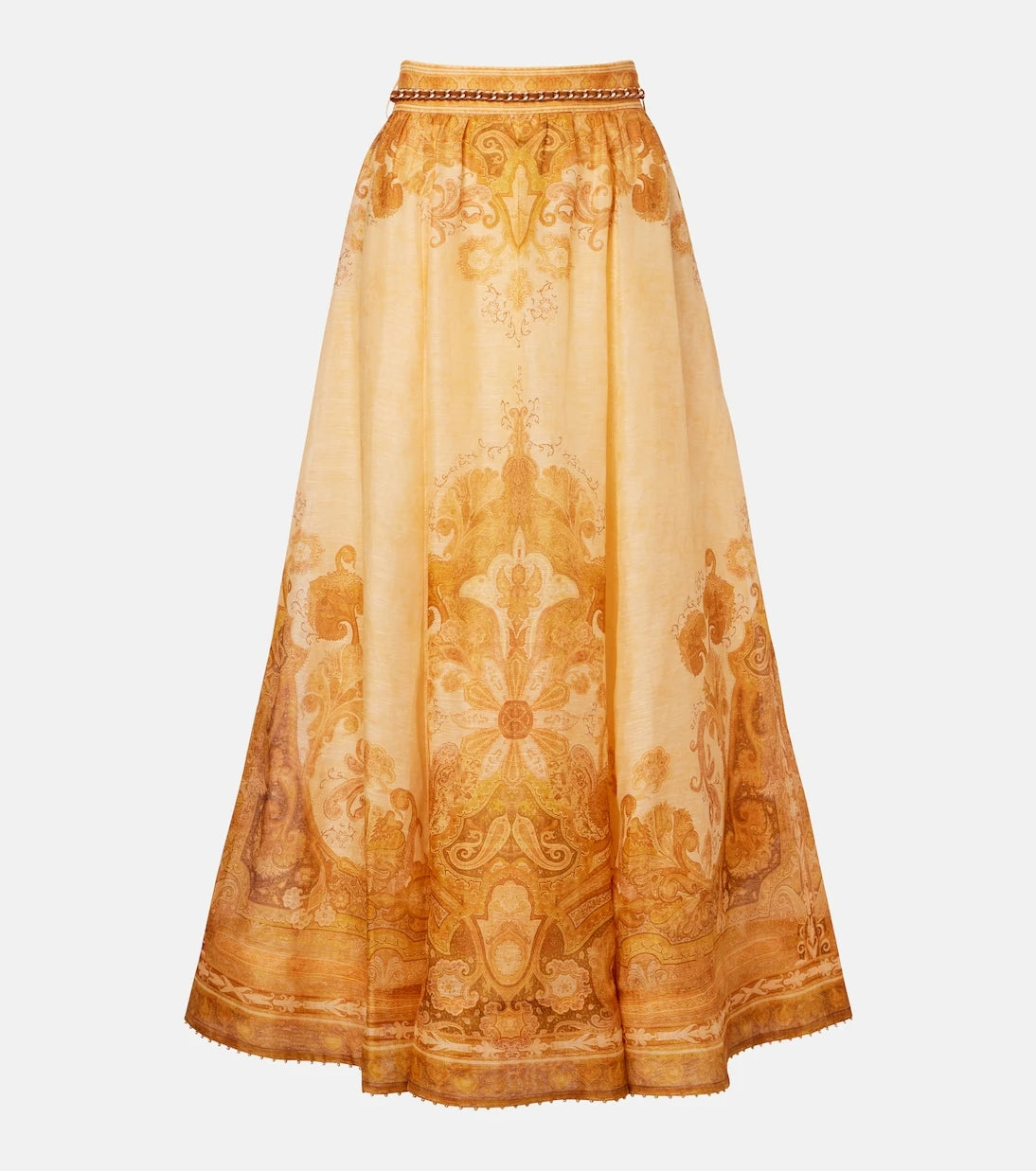 Zimmermann - Como paisley linen and silk maxi skirt