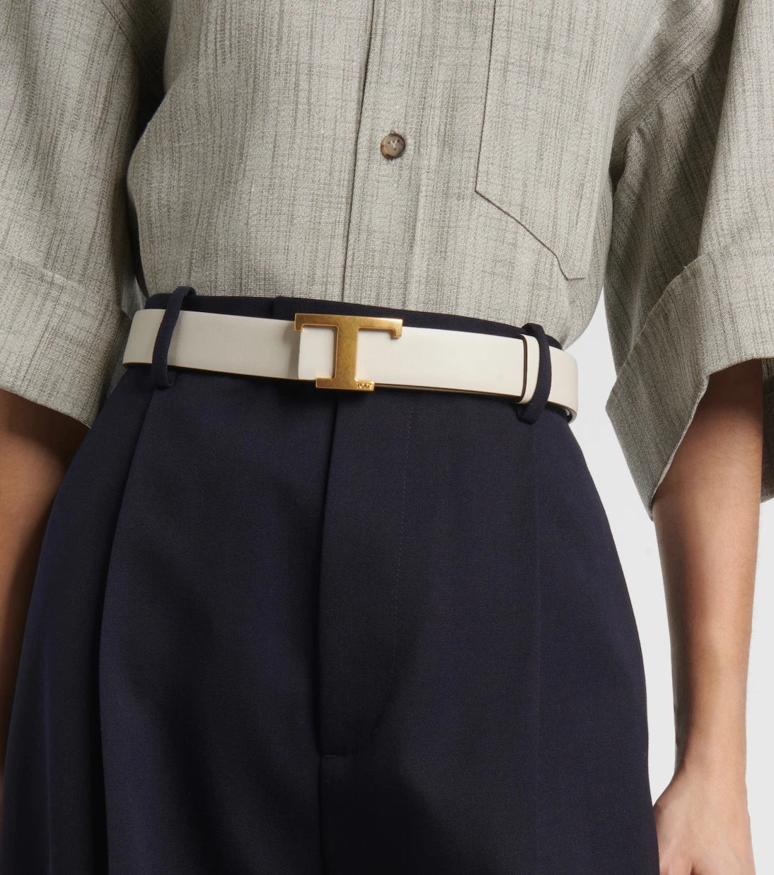 Tod's - T Timeless reversible leather belt