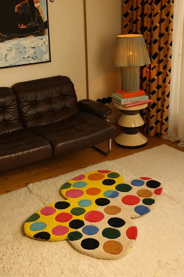 Вълнен килим Doing Goods Marley Multi Butterfly 105 x 80 cm