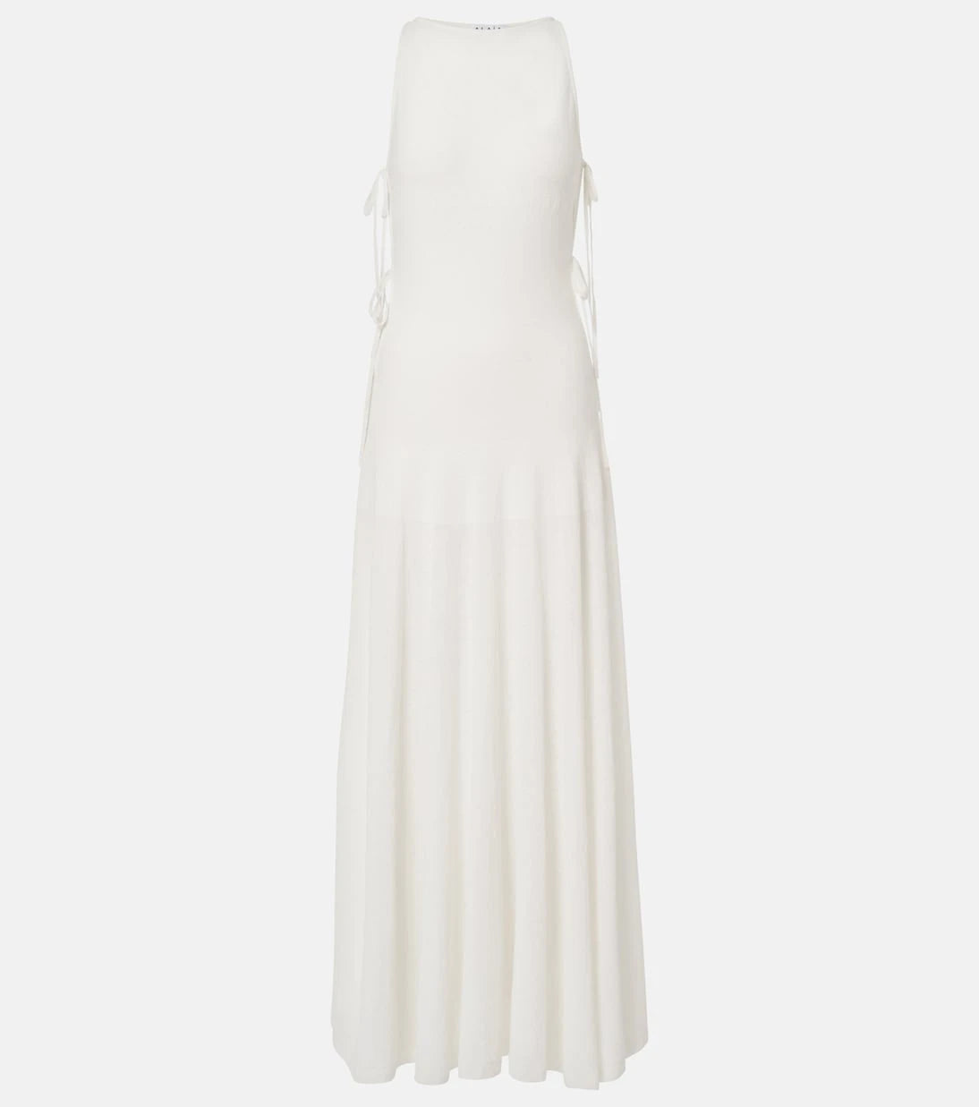 Alaïa - Cotton-blend crêpe maxi dress