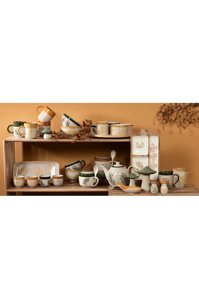 AU Maison Ahşap Altlıklı Servis Kase Seti 9 x 31 x 31 cm (6 Parça)