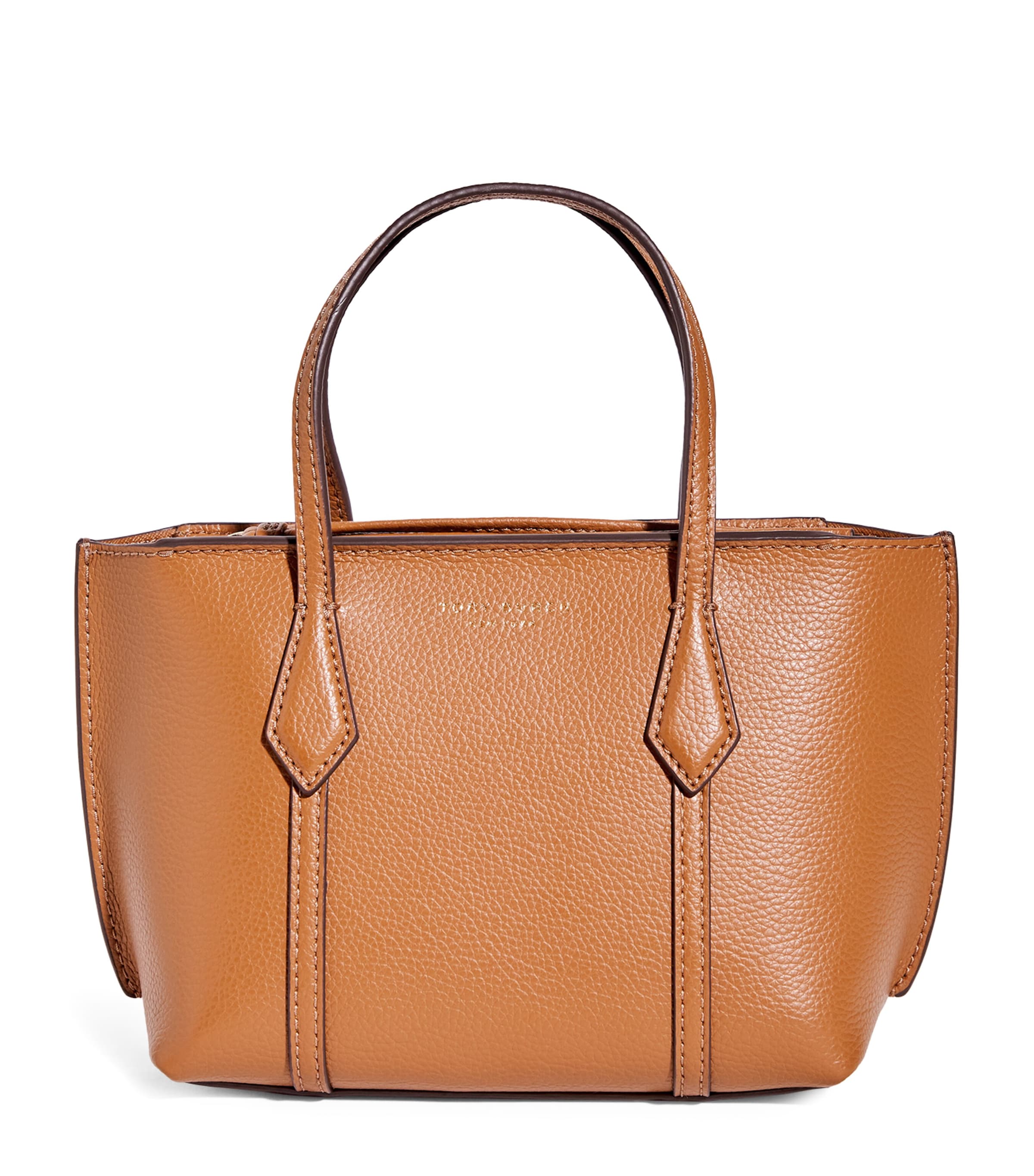 Tory Burch Brown Mini Leather Perry Cross-Body Bag