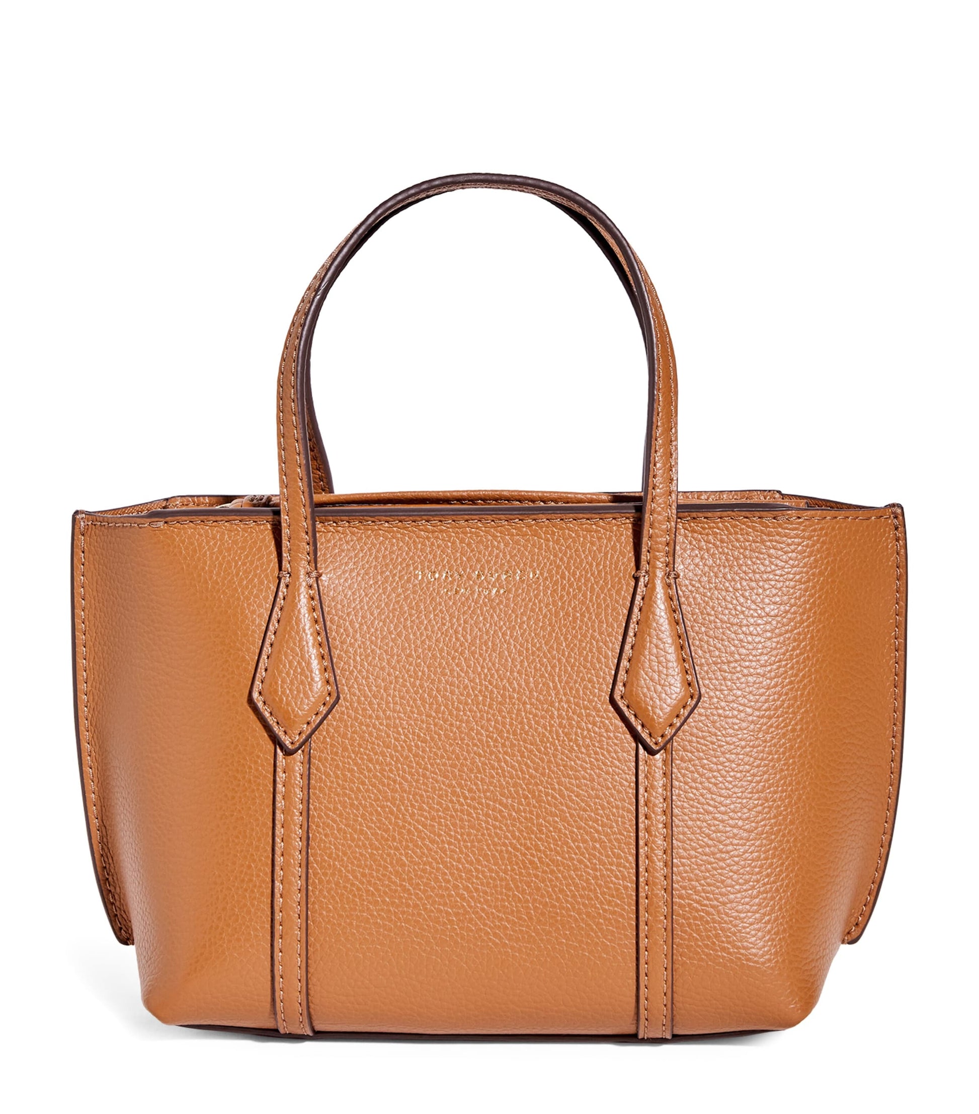 Tory Burch Brown Mini Leather Perry Cross-Body Bag