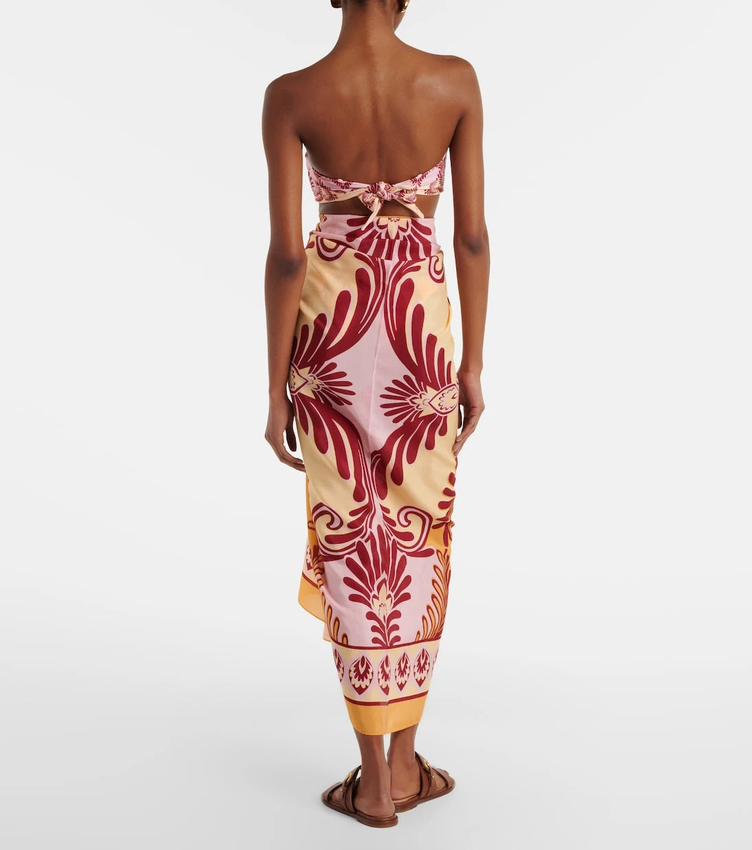 Farm Rio - Printed cotton-blend beach cover-up
