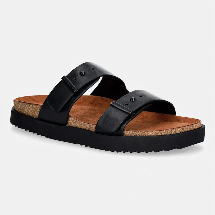 Tommy Hilfiger чехли мъжки от кожа HILFIGER CHAMBRAY BEACH SANDAL