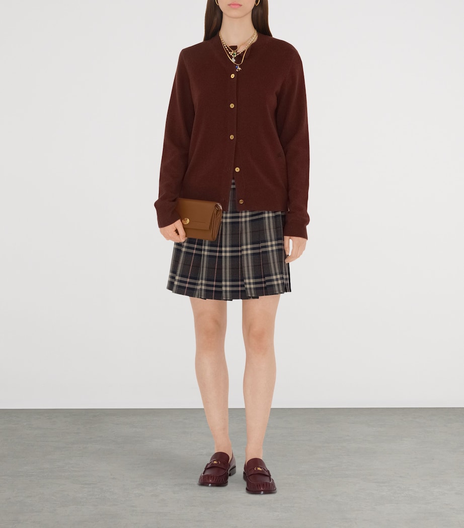 Burberry Brown Leather Cotswolds Strap Wallet