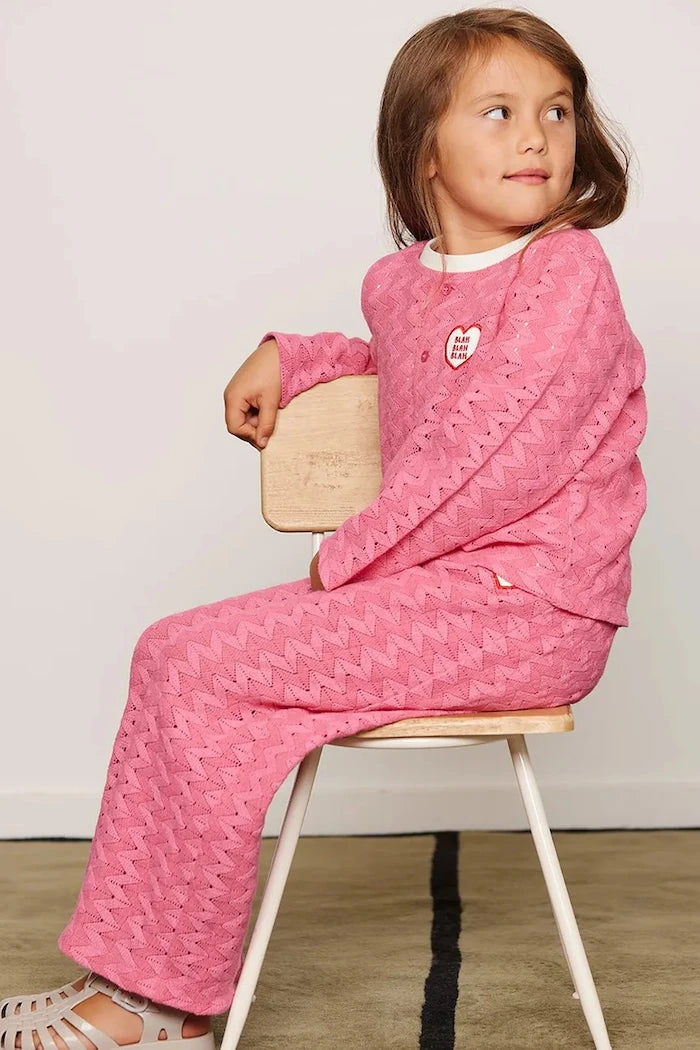 Mini Rodini жилетка за деца от памук Lace patch