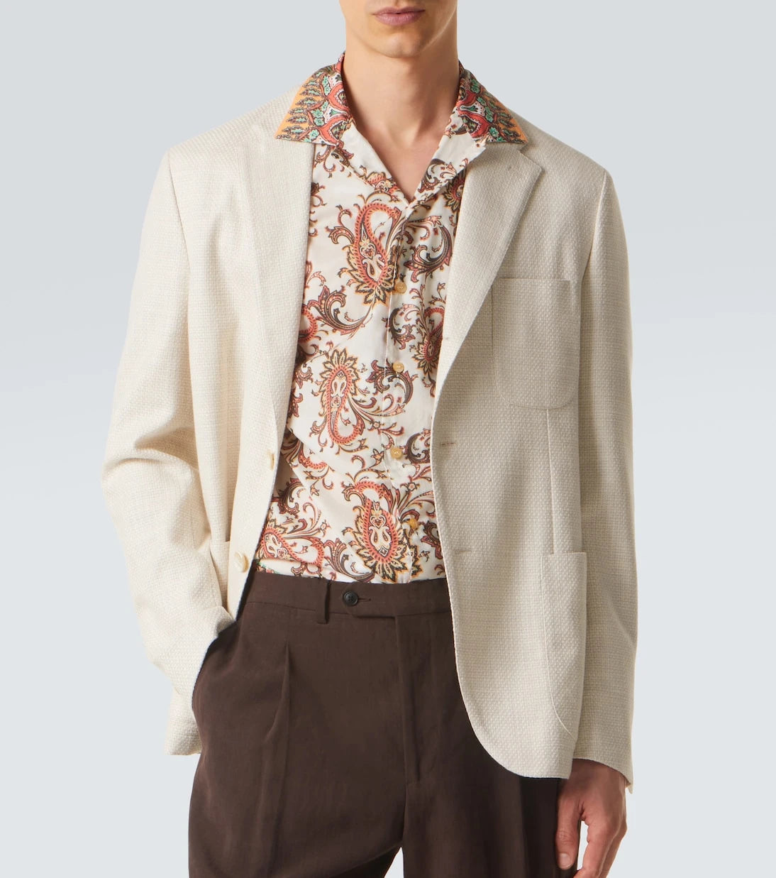 Etro - Pamuk ve yün blazer