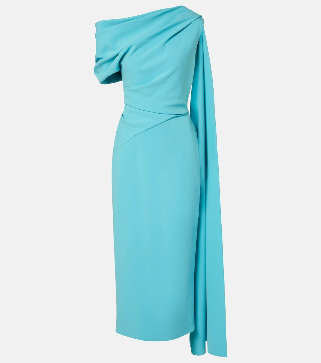 Roksanda - Maite caped crêpe midi dress