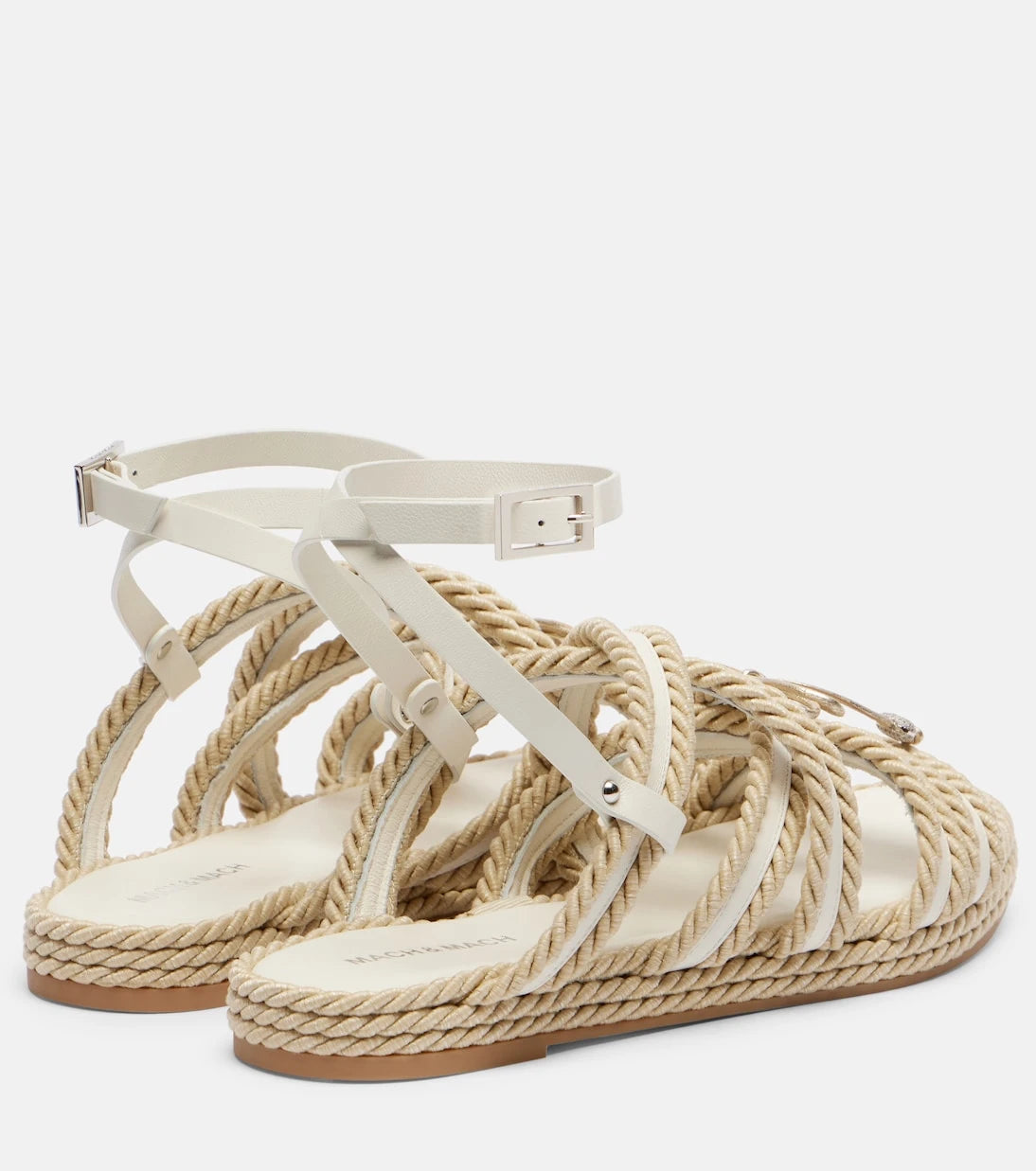 Mach & Mach - Embellished woven sandals