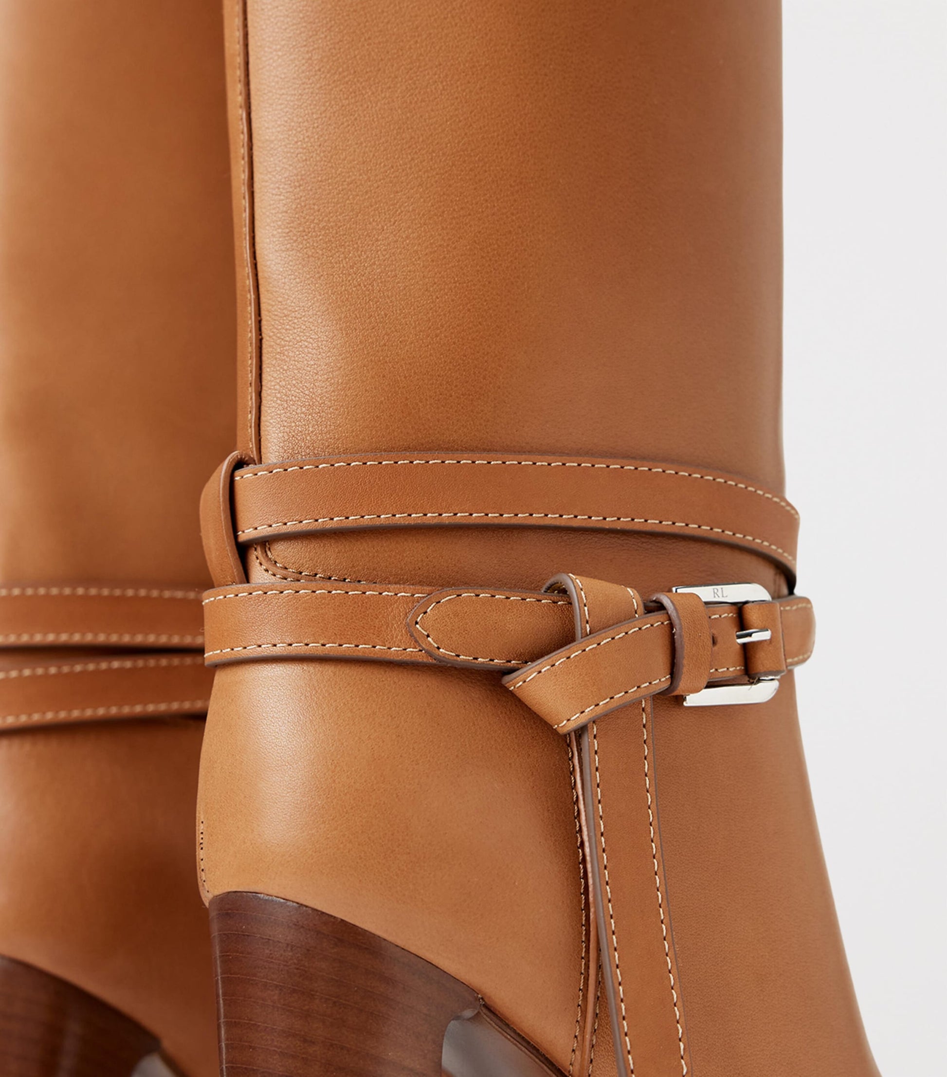 Gold Leather Donnely Knee-High Boots 90