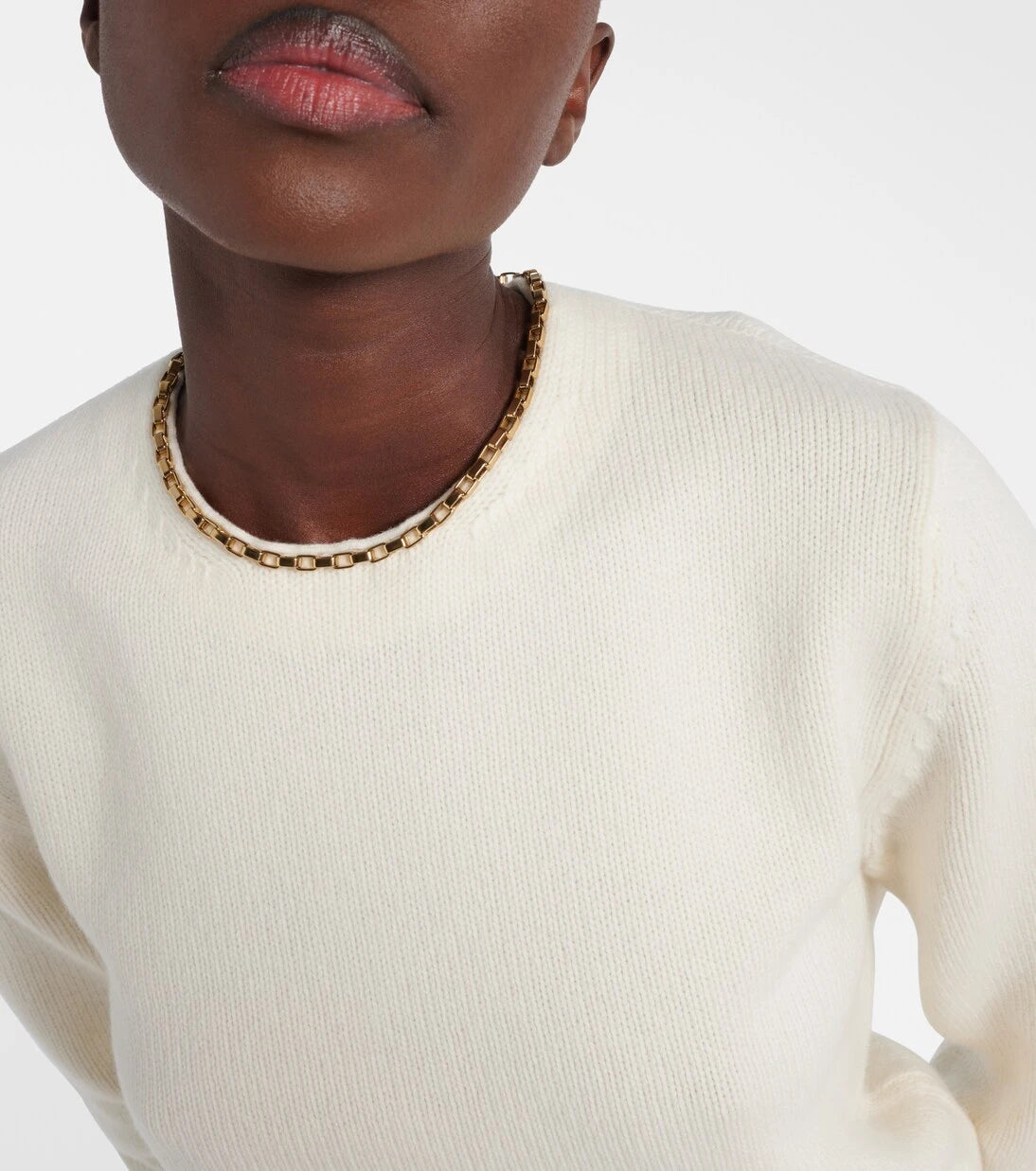 Moncler - Chain-detail wool and cashmere sweater