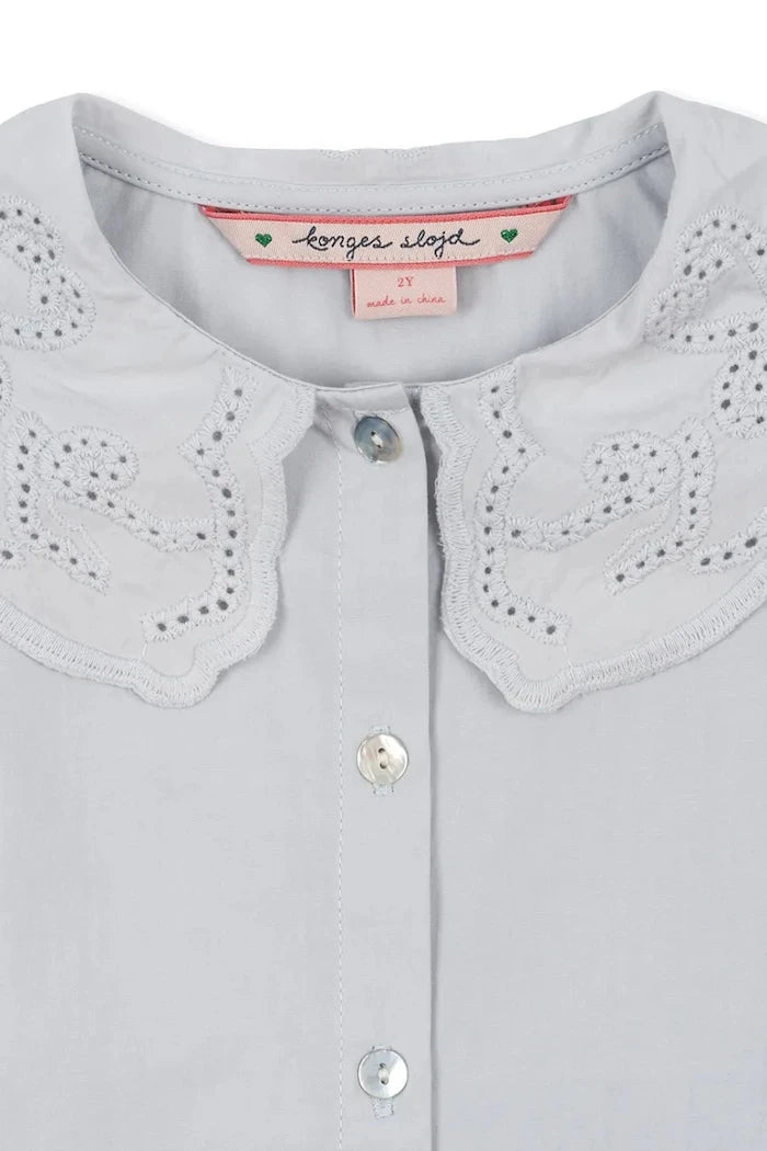 Konges Sløjd RILO COLLAR SHIRT GOTS Çocuk Pamuk Gömlek