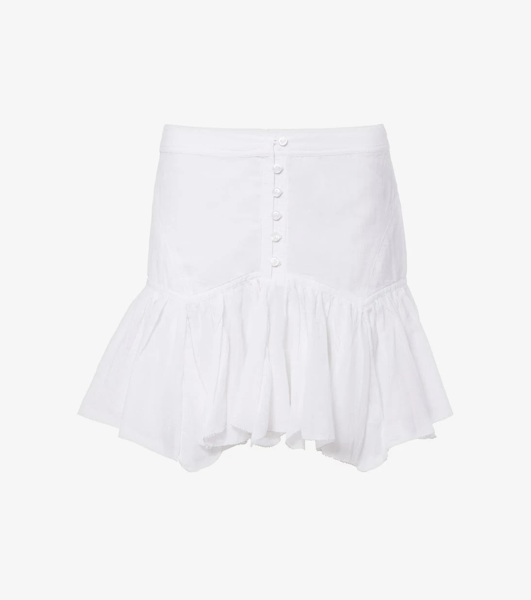 Marant Etoile - Daneen ruffled cotton-blend miniskirt