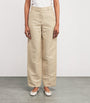 Maje Linen-Cotton Straight Trousers