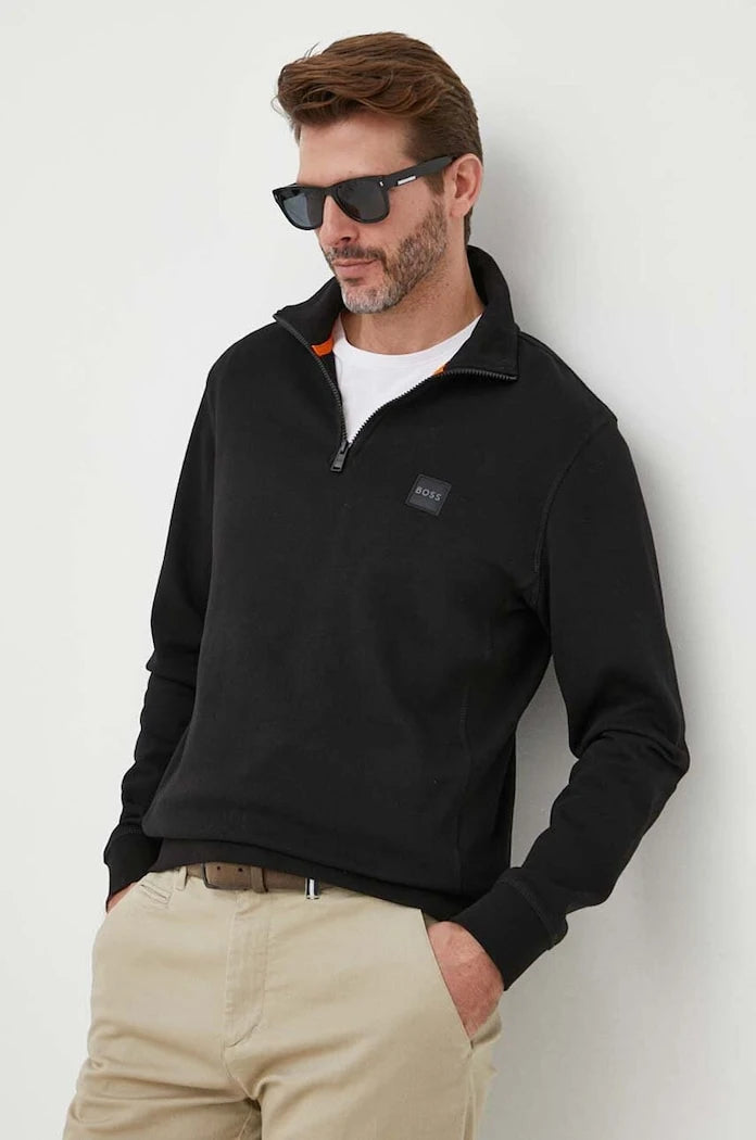 BOSS Orange erkek pamuklu Zetrust sweatshirt