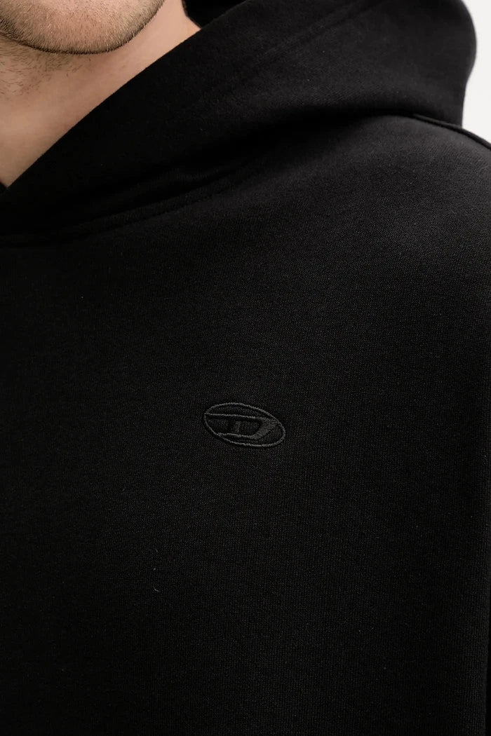 Diesel S-MACS-HOOD-MEGOVAL-D Pamuklu Kapüşonlu Sweatshirt