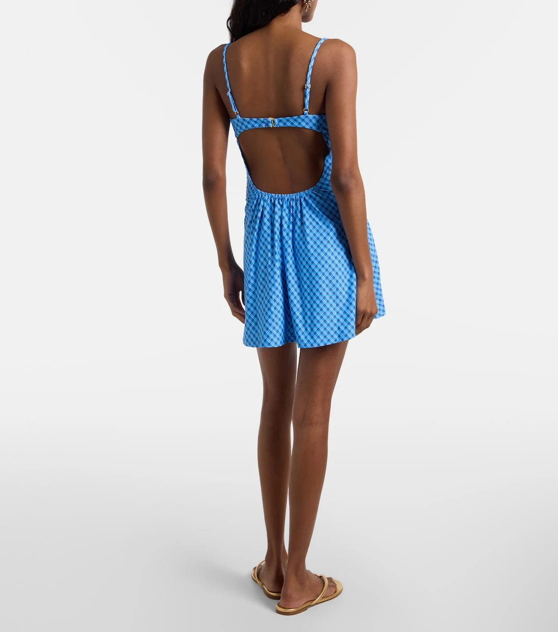 Montce - Petal plaid minidress