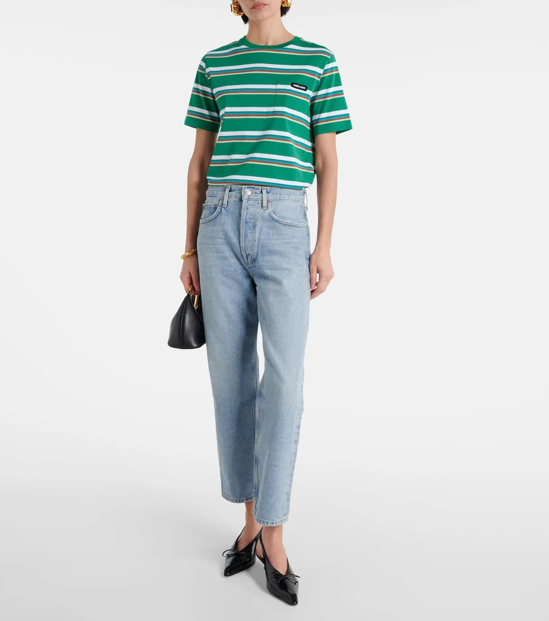 Agolde - 90's Crop mid-rise straight jeans