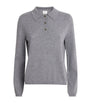 Grey Cashmere Minou Polo Sweater