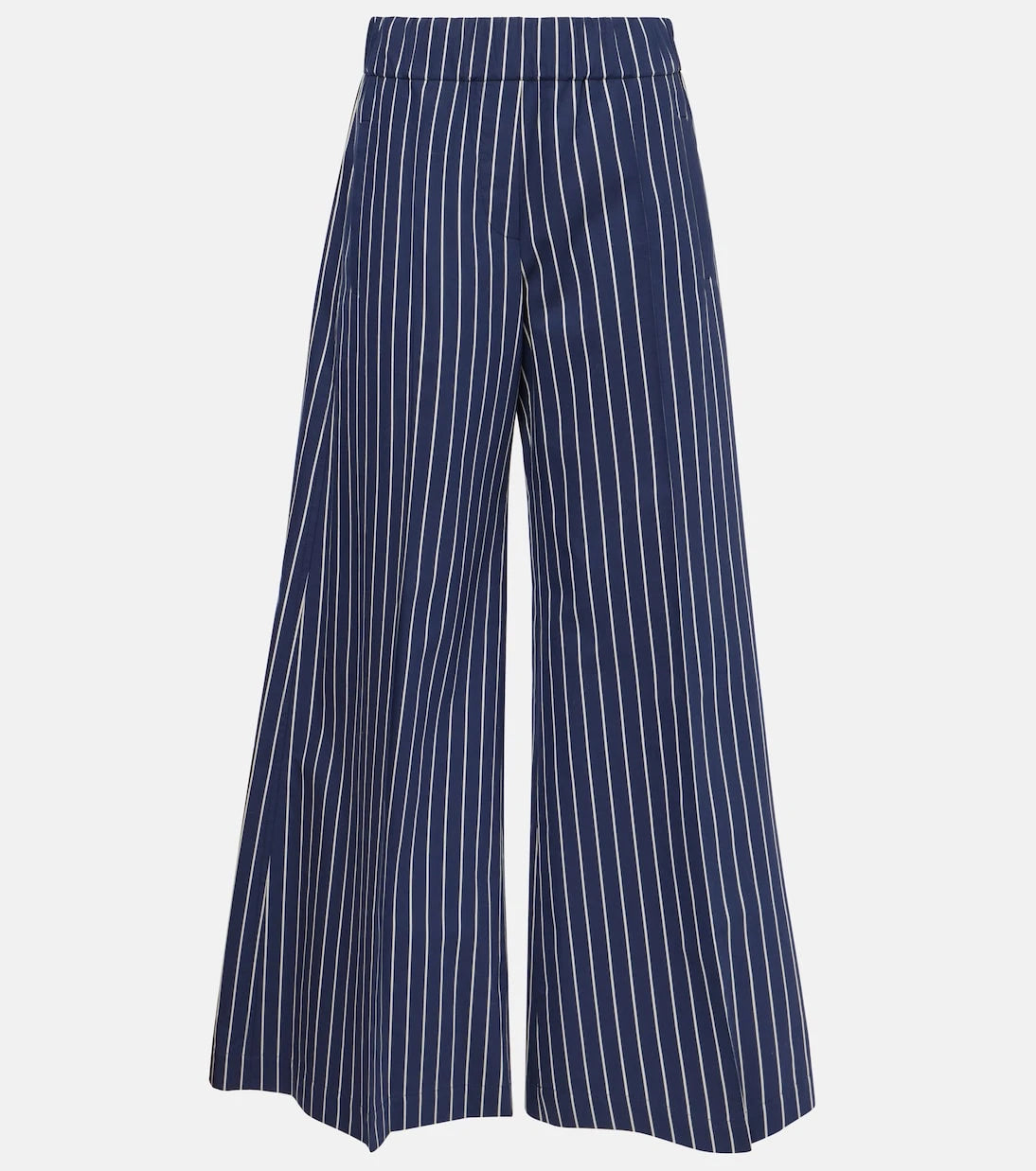Brunello Cucinelli - Cotton and silk wide-leg pants