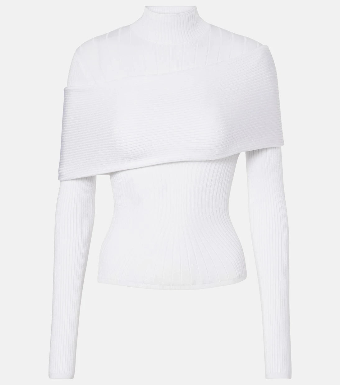Mugler - توب منسوج بنمط مضلّع