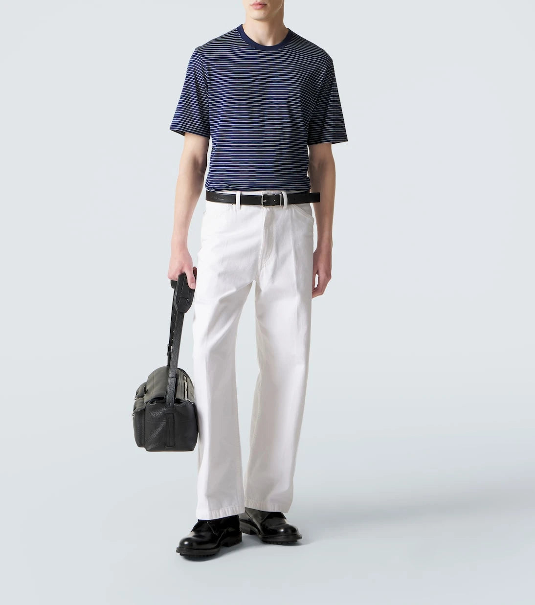 Ami Paris - Striped cotton jersey T-shirt