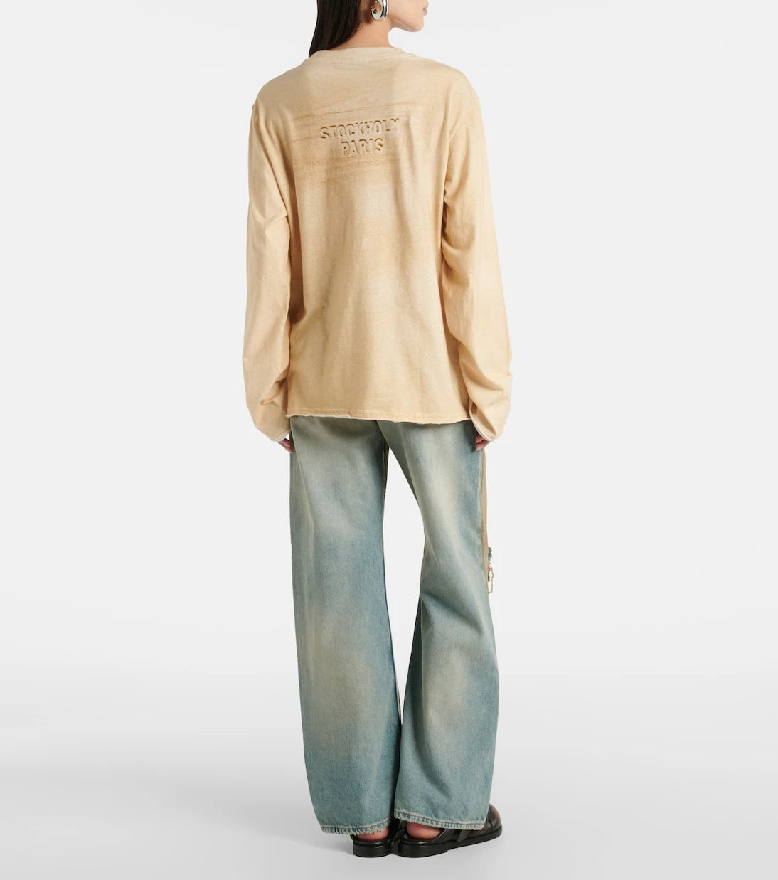 Acne Studios - Logo distressed cotton jersey T-shirt
