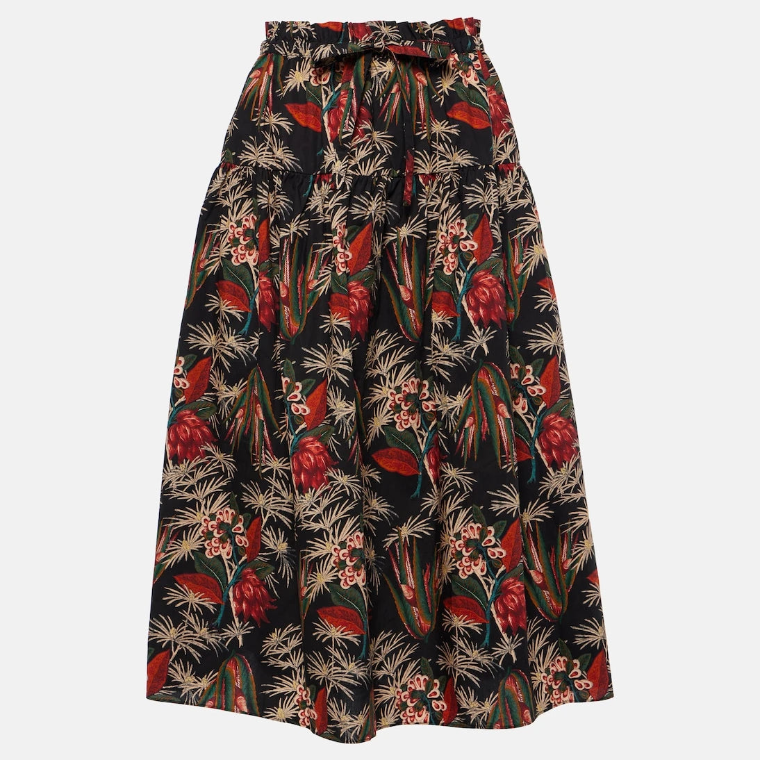 Ulla Johnson - Fernanda cotton poplin midi skirt