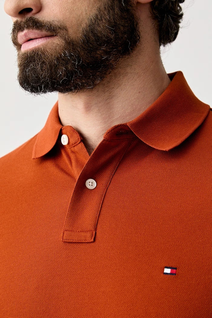 Tommy Hilfiger erkek pamuk elastan polo yaka tişört