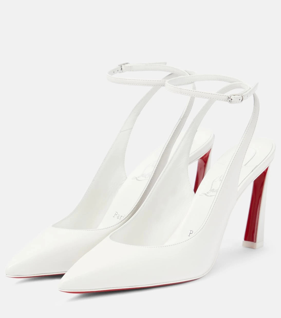 Christian Louboutin - حذاء كوندورا 85 بكعب عالٍ من الجلد وحزام خلفي