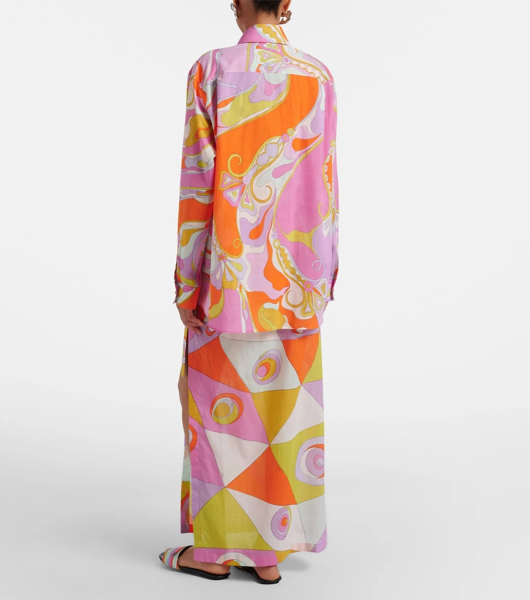 Pucci - Orchidee cotton beach cover-up