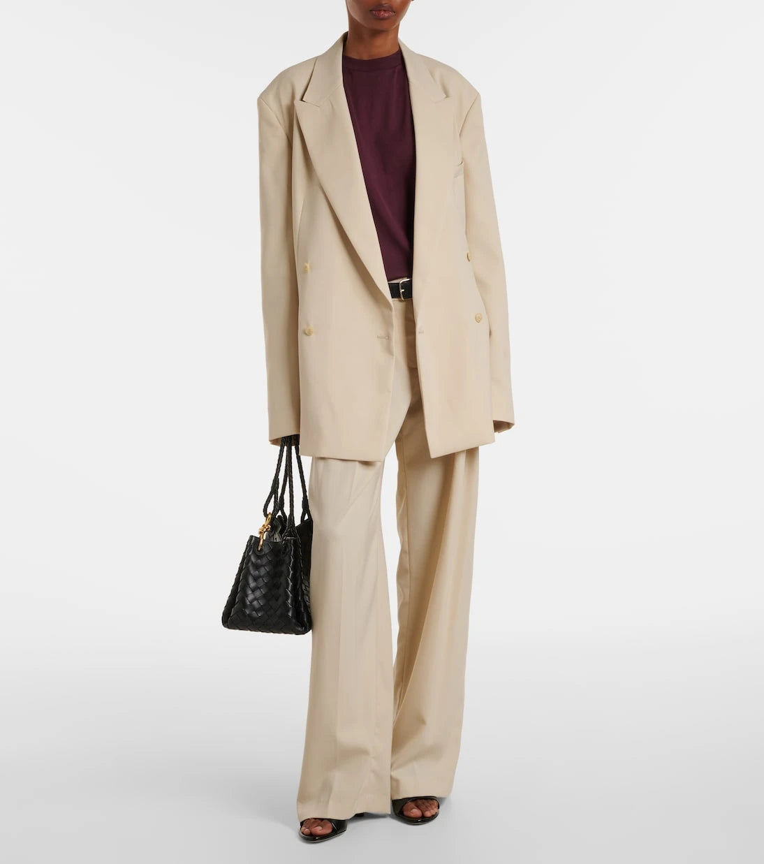 The Frankie Shop - Newark double-breasted cotton blazer