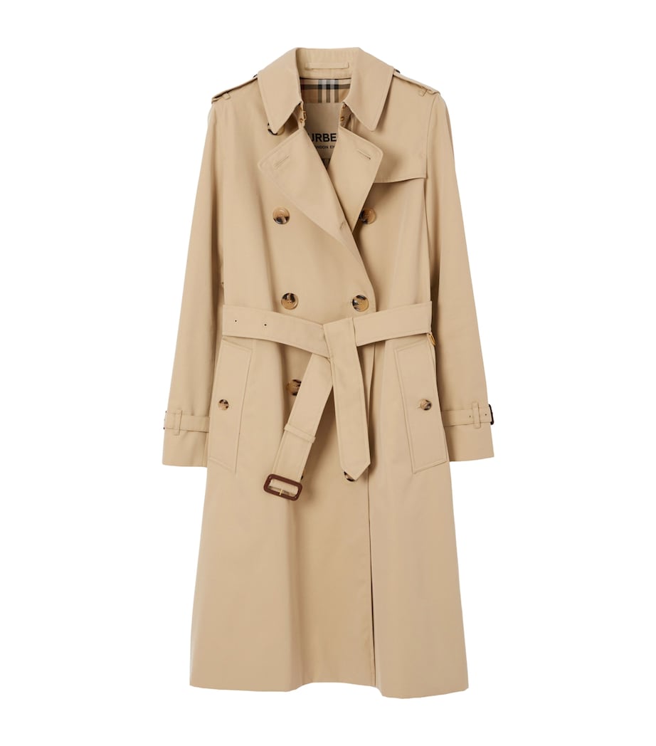 Gabardine Kensington Long Trench Coat
