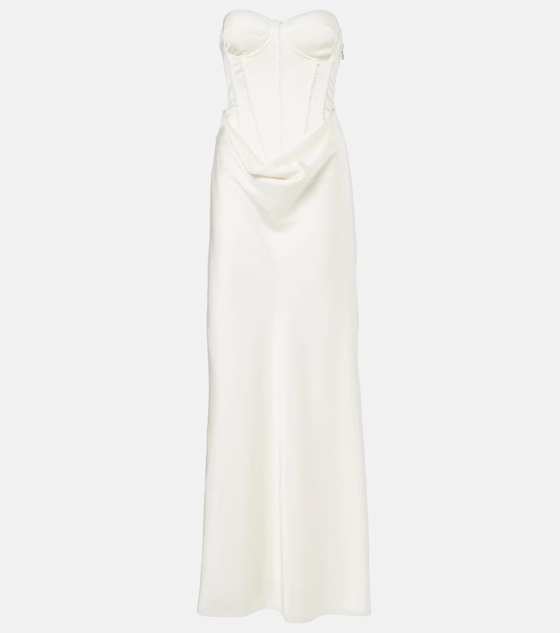 Rotate - Bridal embellished satin corset dress