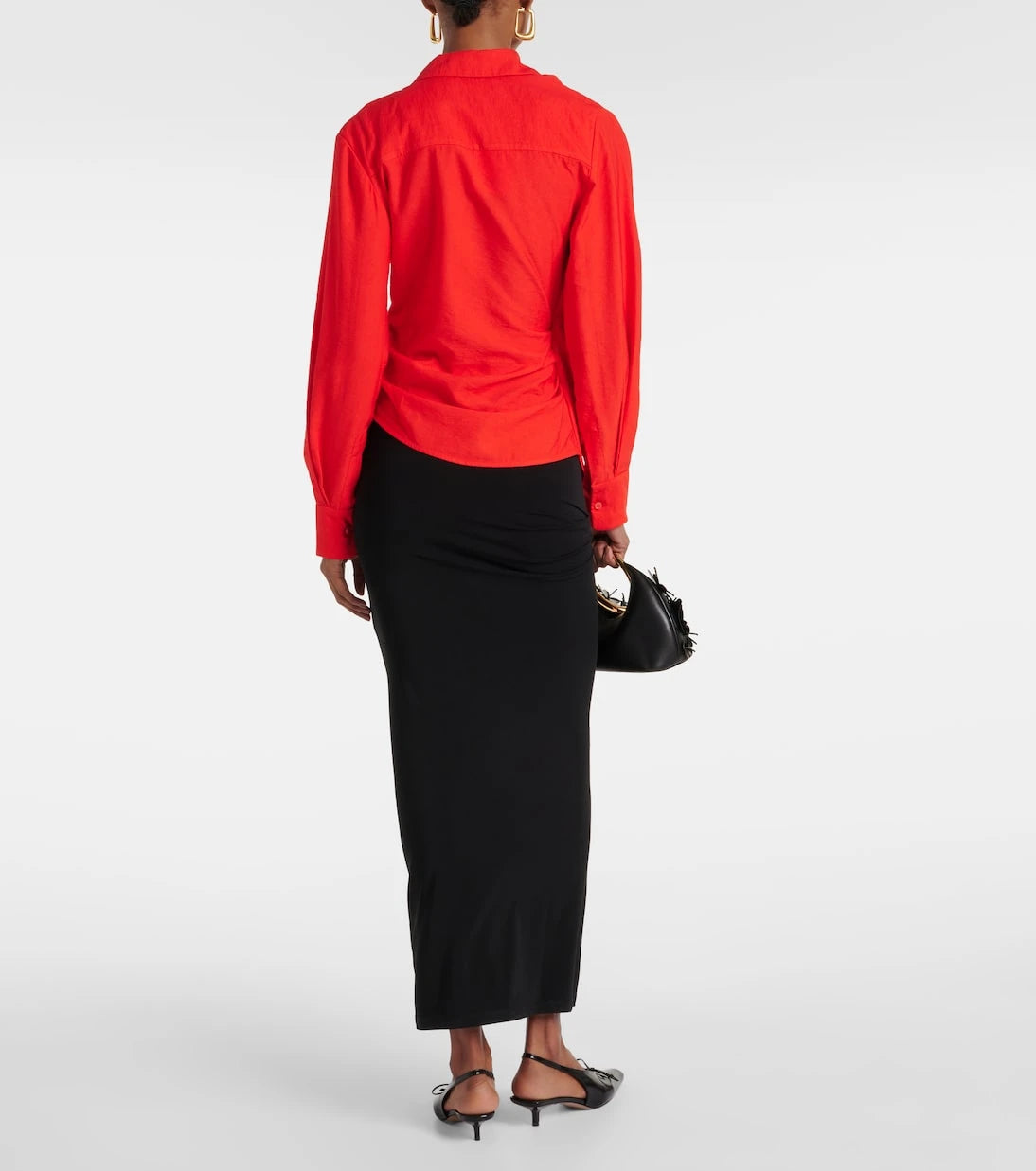 Jacquemus - La Chemise Bahia gathered shirt