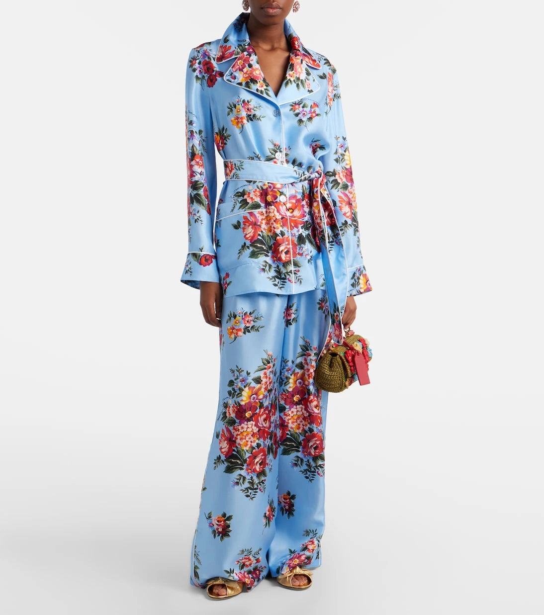 Dolce&Gabbana - My Sicily Mini rafya görünümlü saplı çanta