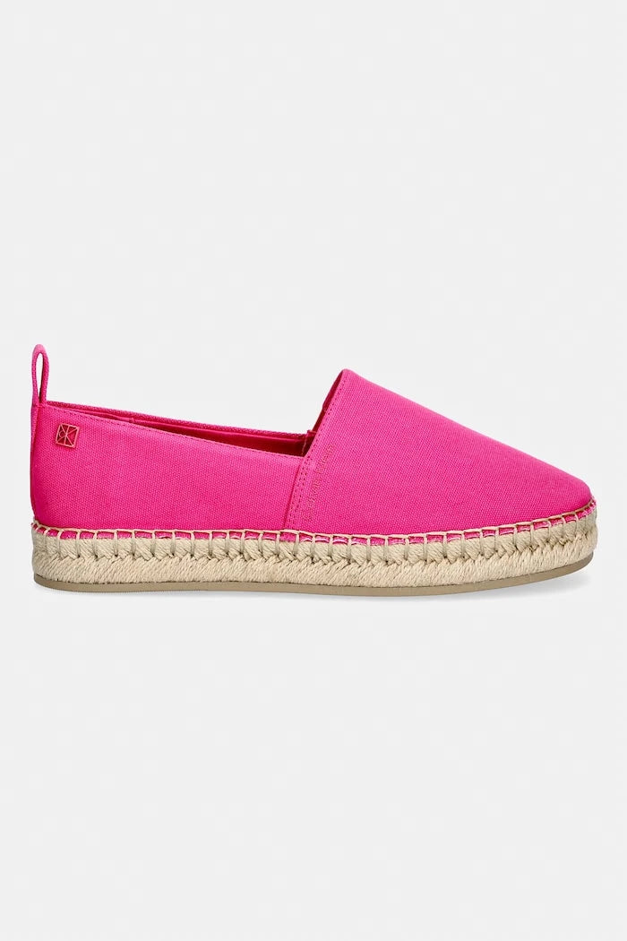Calvin Klein еспадрили дамски OBLIQUE ESPADRILLE CANVAS