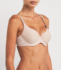 Aubade Beige Lace-Trim Rosessence T-Shirt Bra