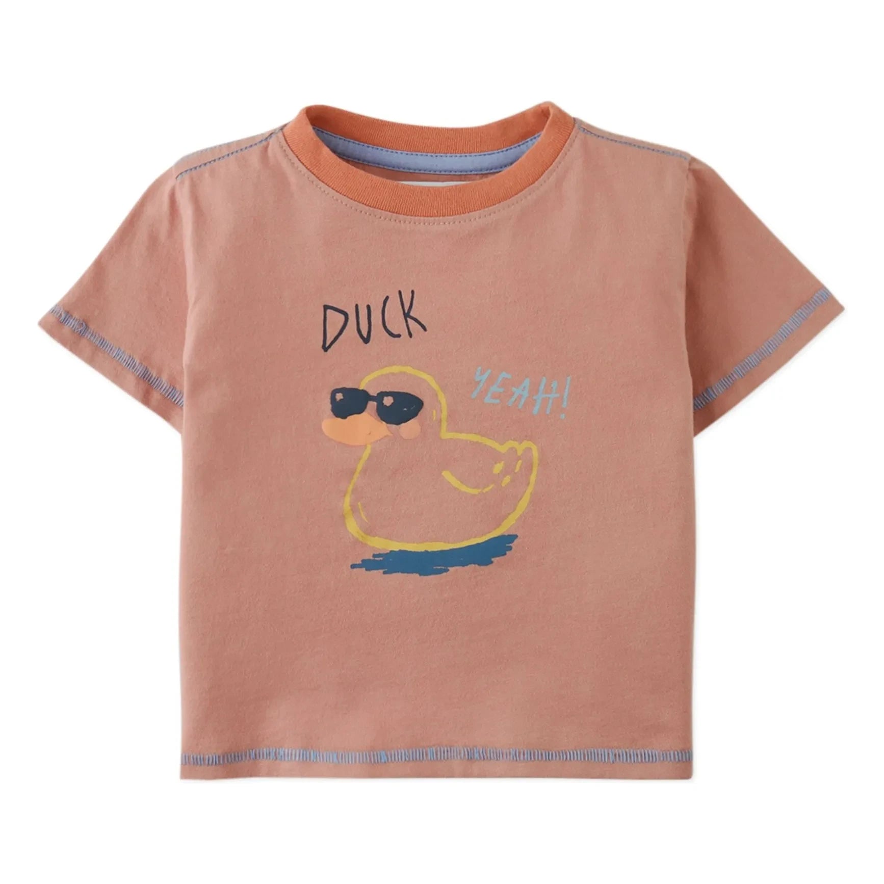 Gingersnaps - Levi Duck T-shirt | Terracotta
