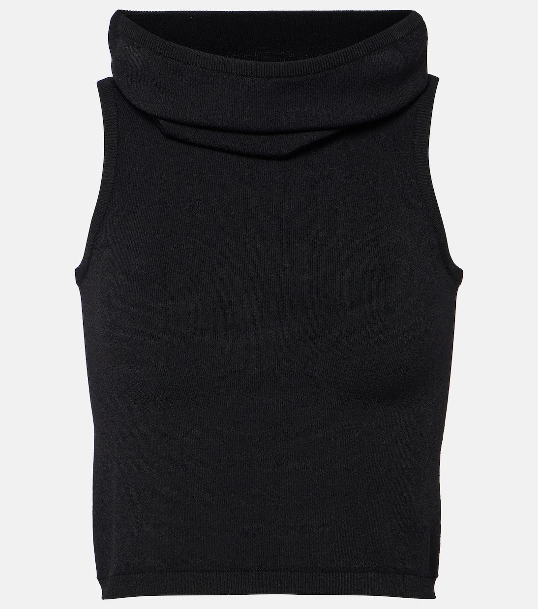 Alaïa - توب قصير بغطاء رأس
