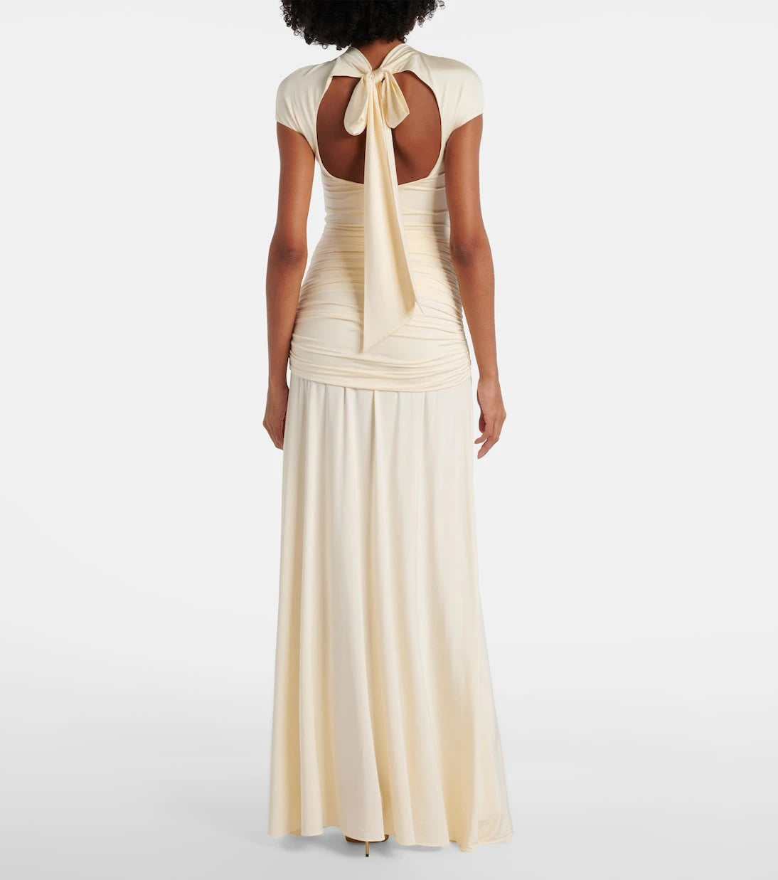 Self-Portrait - Draped jersey gown
